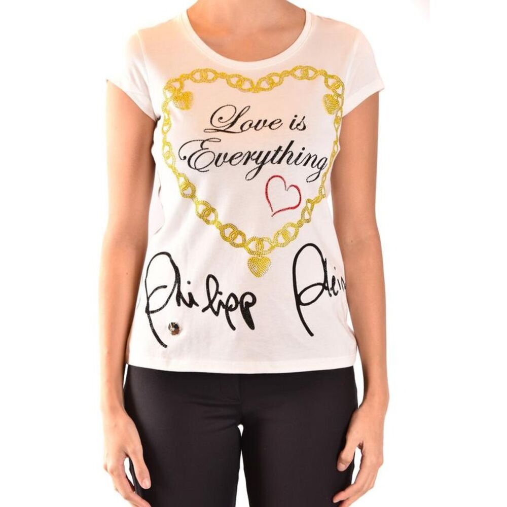 Philipp Plein Graphic Print TShirt Women white Shirts